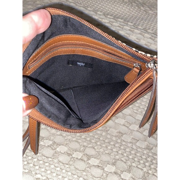 Mossimo Faux Snakeskin Wristlet Bag Purse Clutch Wallet size 9 in x 6.25 inches - Picture 5 of 10